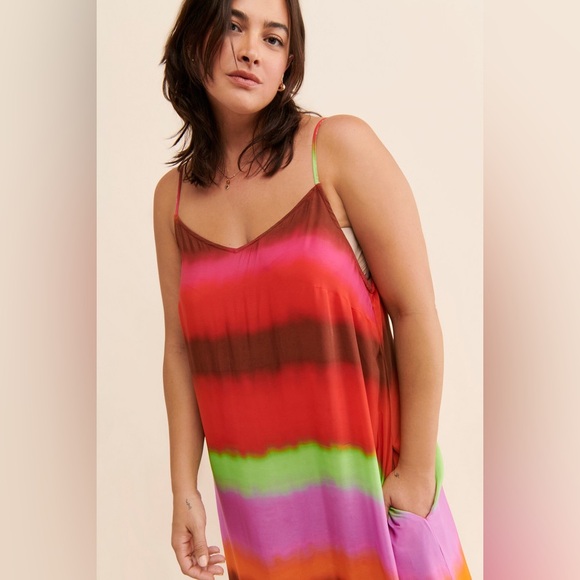 The Odells for Free People V-Neck Striped Maxi Dress Size 2X - Picture 7 of 8